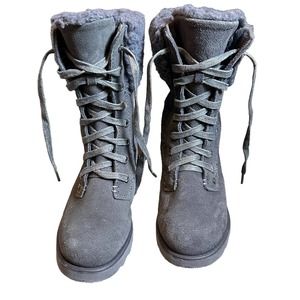 BEARPAW Kylie Suede Youth  Boots size 1